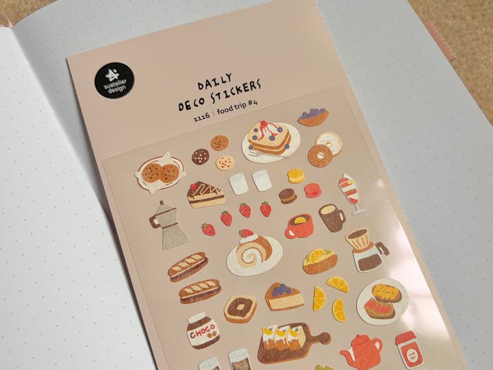 1116 Food Trip Daily Deco Stickers