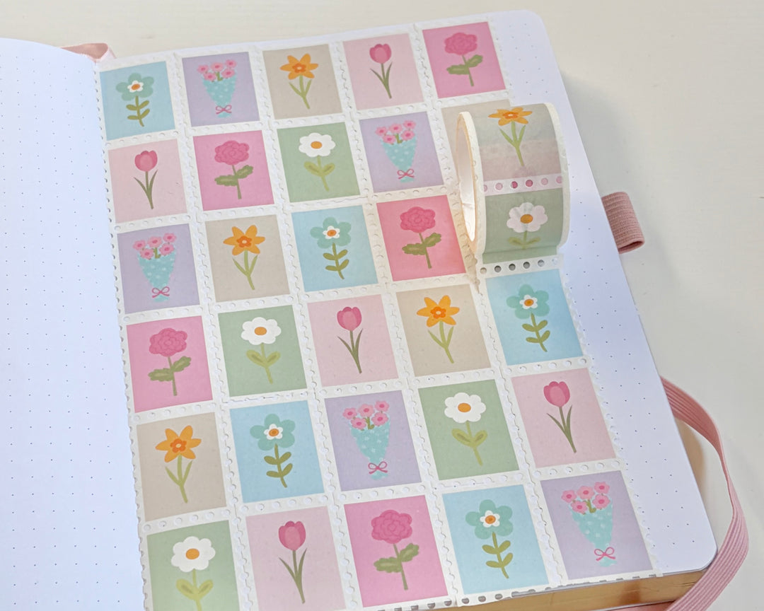 Meadow Mail Stamp Style Washi Tape