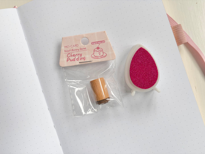 Cherry Pudding Stamp & Ink Set