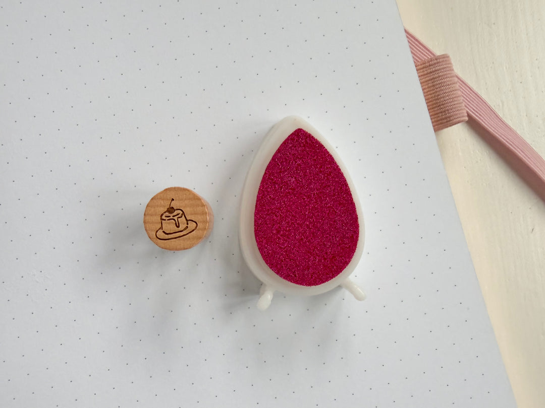 Cherry Pudding Stamp & Ink Set
