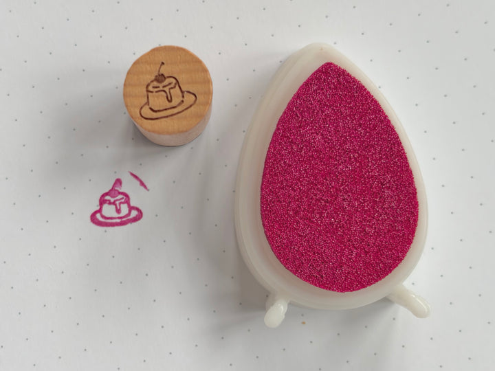 Cherry Pudding Stamp & Ink Set