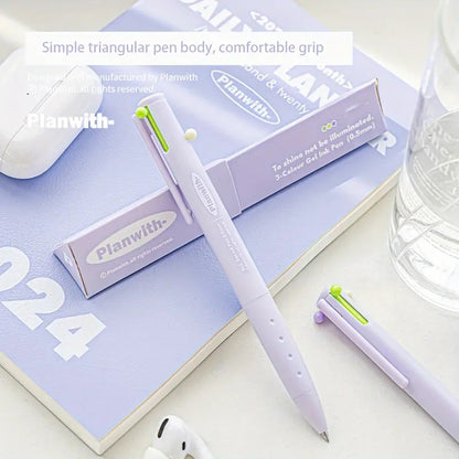 Plan With Multi-Colour Retractable Pens