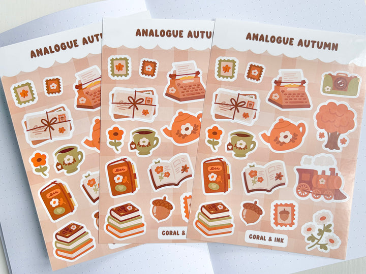 Analogue Autumn Sticker Sheet