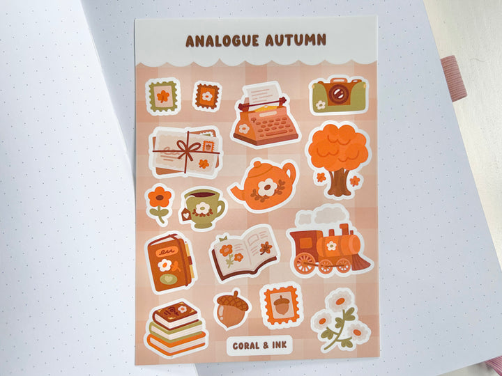 Analogue Autumn Sticker Sheet