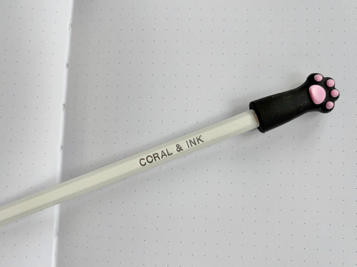 Set Of 3 Paw Pencil Toppers