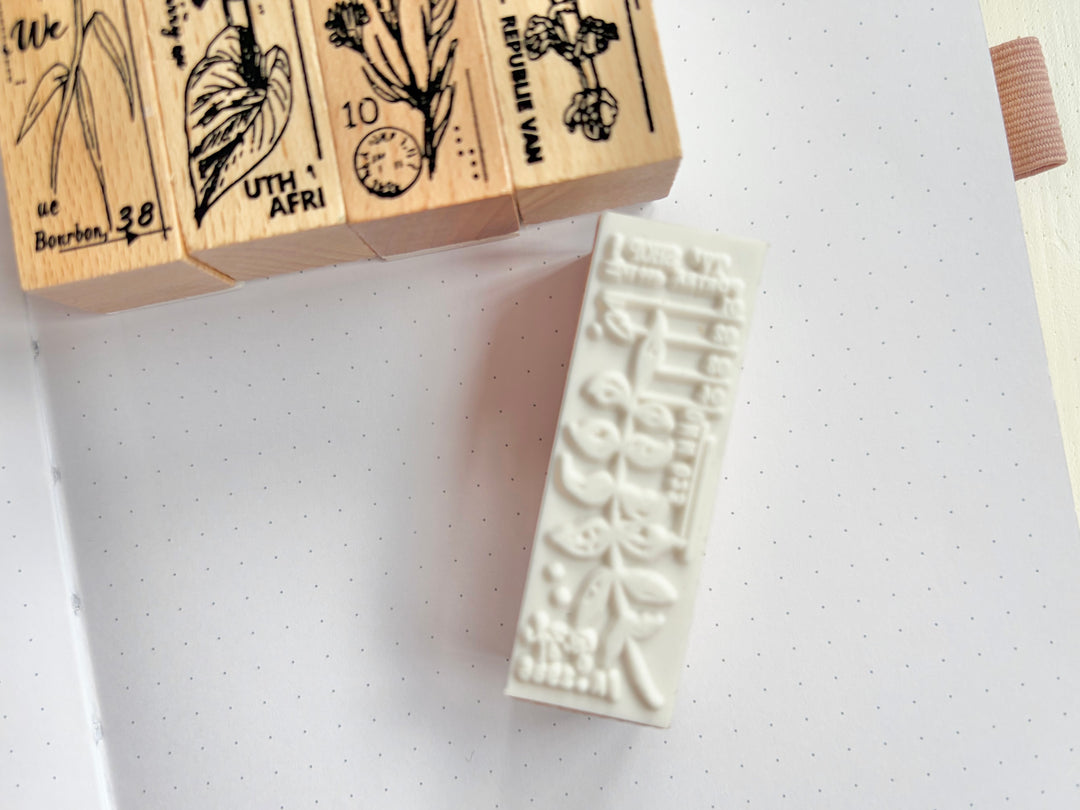 Set of 5 Botanical Stamps