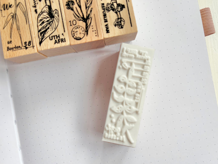 Set of 5 Botanical Stamps