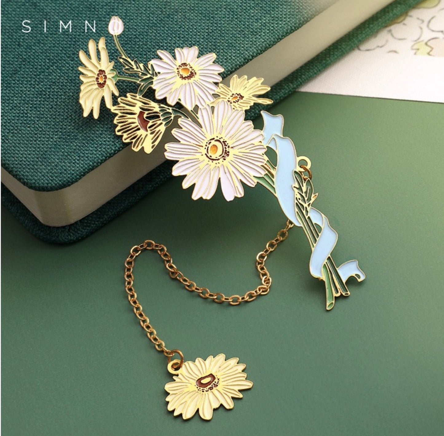 Morning Daisy Enamelled Bookmark