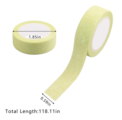 Set of 12 Glitter Washi Tapes