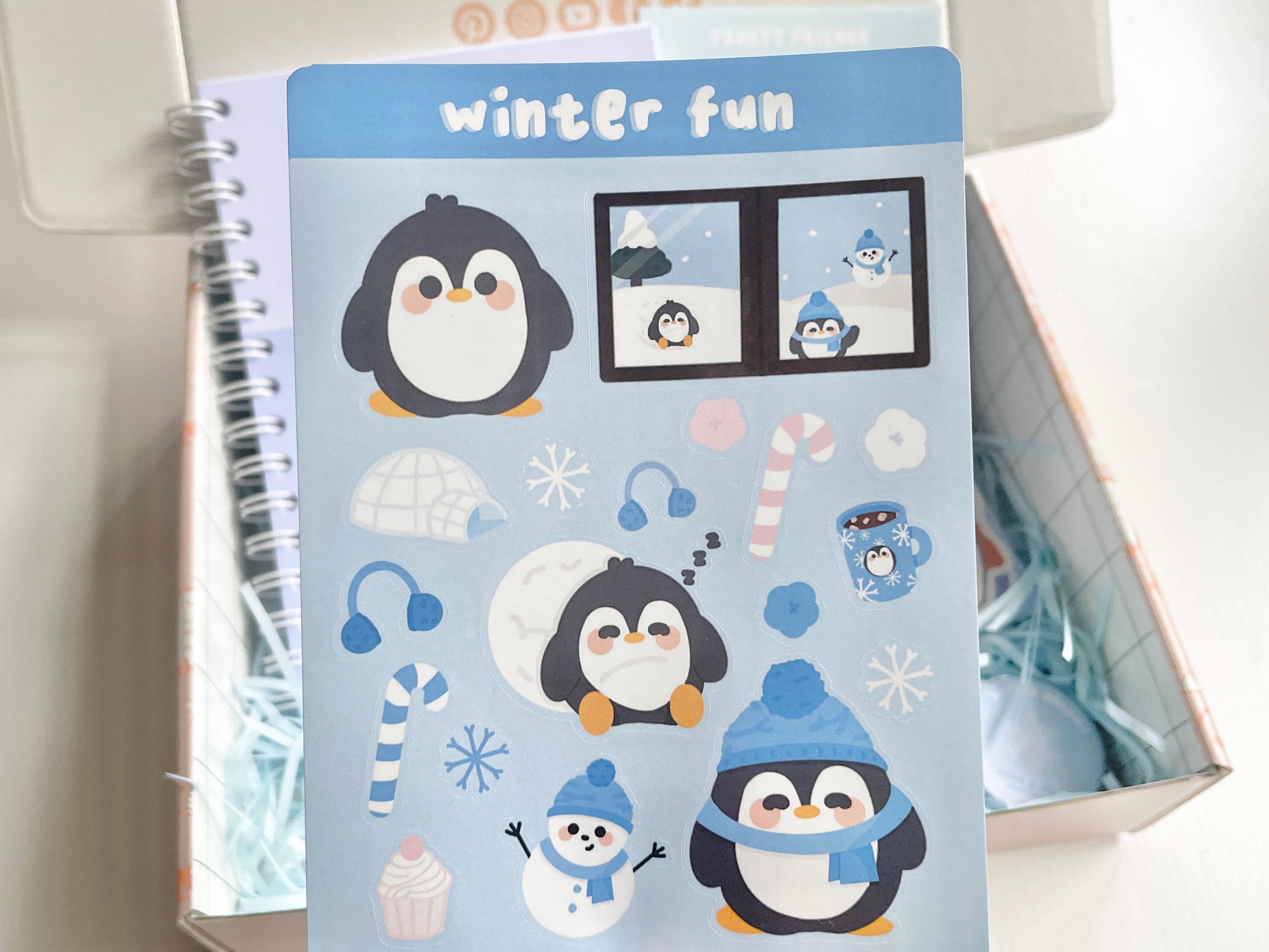 Winter Fun Sticker Sheet By Sakuranbo Studios – Coral & Ink