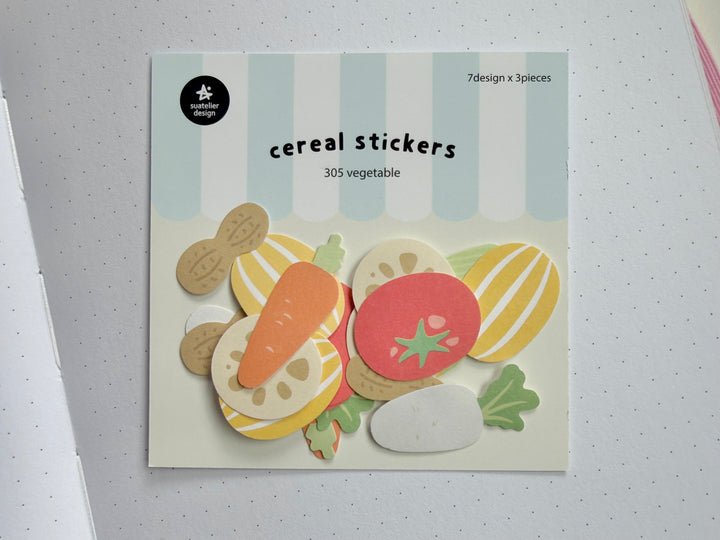 305 Vegetable Cereal Stickers