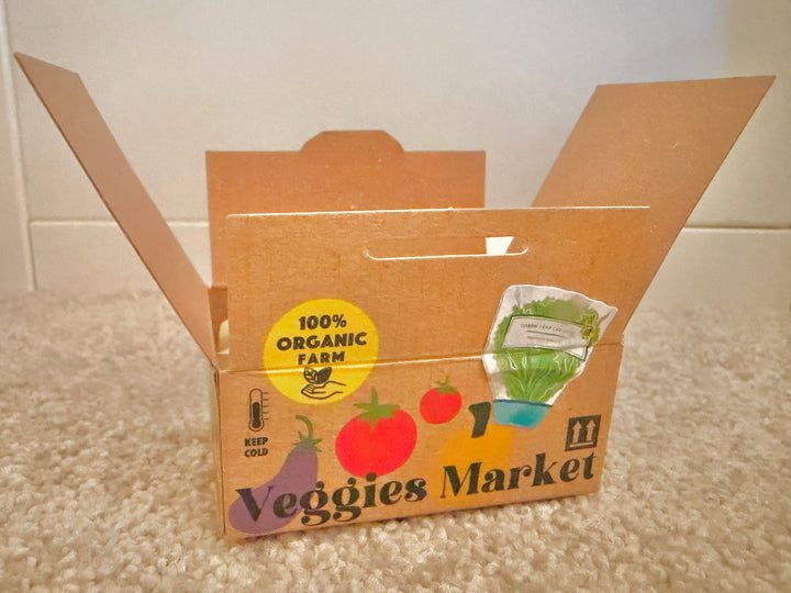 Mini Vegetable Decoration Sticker Box