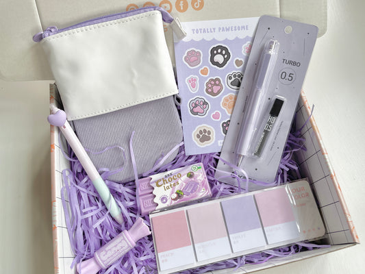 Purple Stationery Box