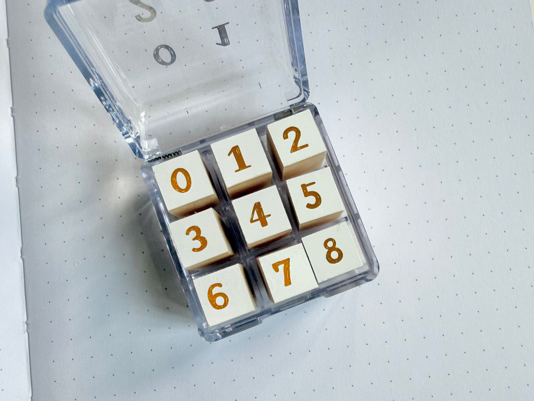 Aibo Mini Number Stamp Set
