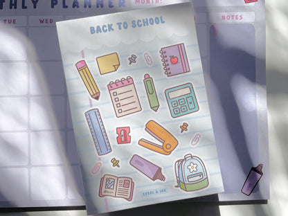 Back To School Sticker Sheet