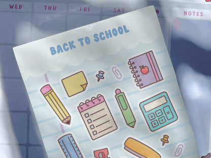 Back To School Sticker Sheet