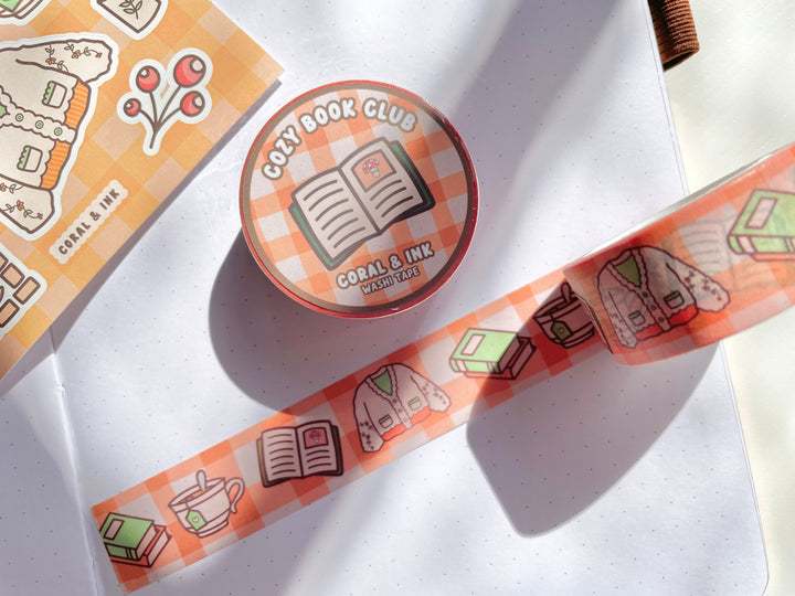 Cozy Book Club Washi Tape