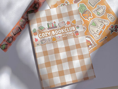 Cozy Book Club A6 Blank Notebook