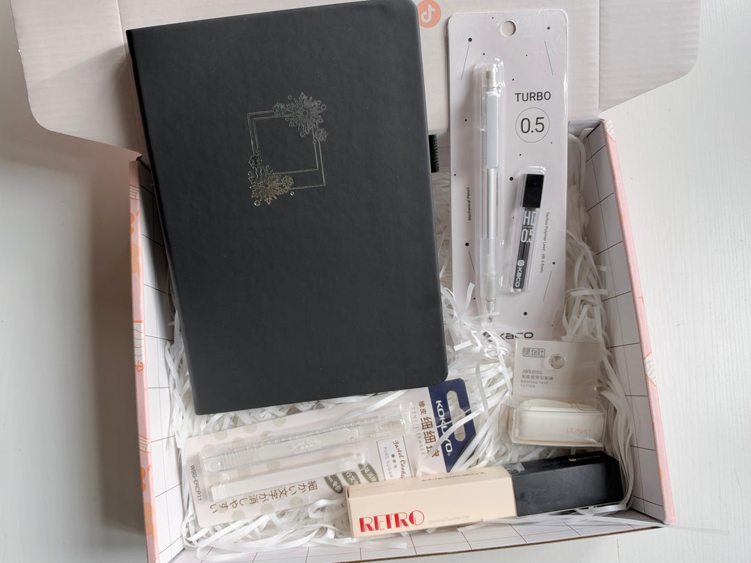 Monochrome Stationery Box