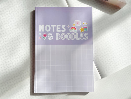 Notes & Doodles A6 Blank Notebook