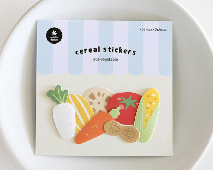 305 Vegetable Cereal Stickers
