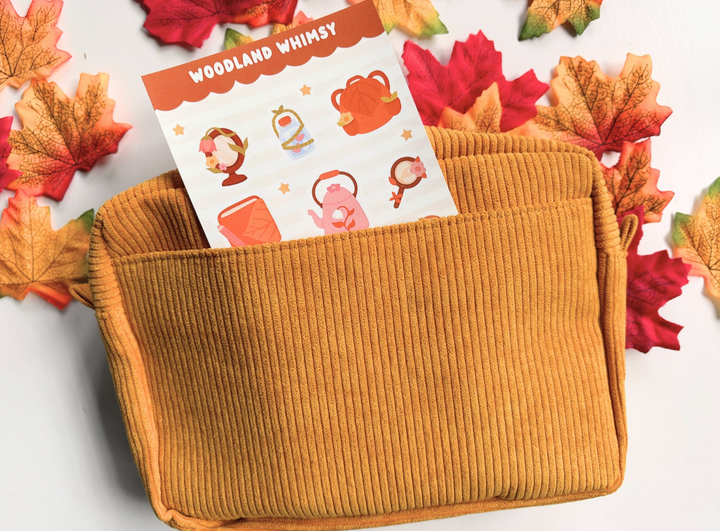 Organisation Stationery Pouch Autumn Winter Colours