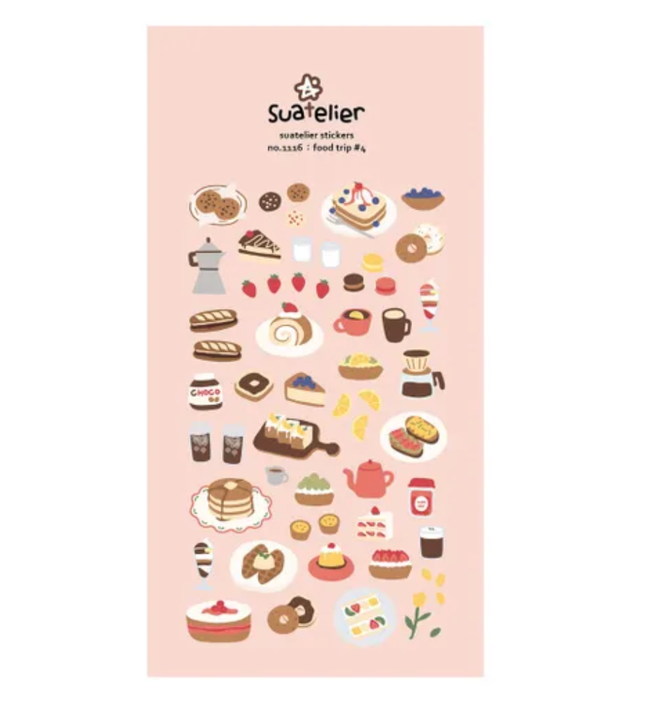 1116 Food Trip Daily Deco Stickers
