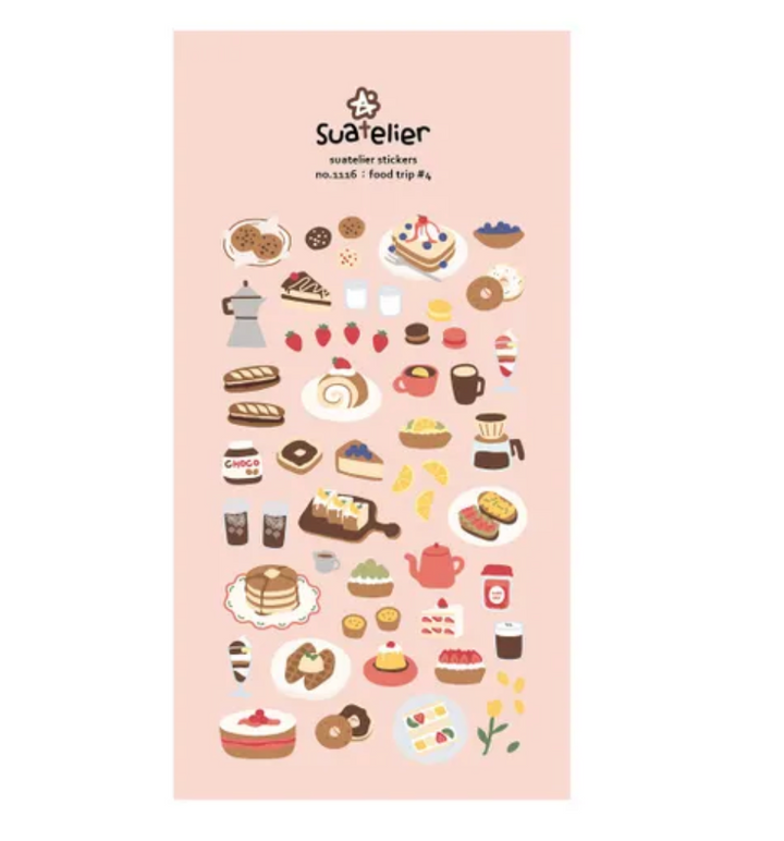 1116 Food Trip Daily Deco Stickers