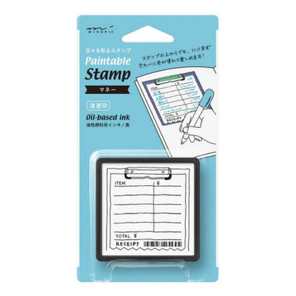 Paintable Pre-Inked Stamp Receipt