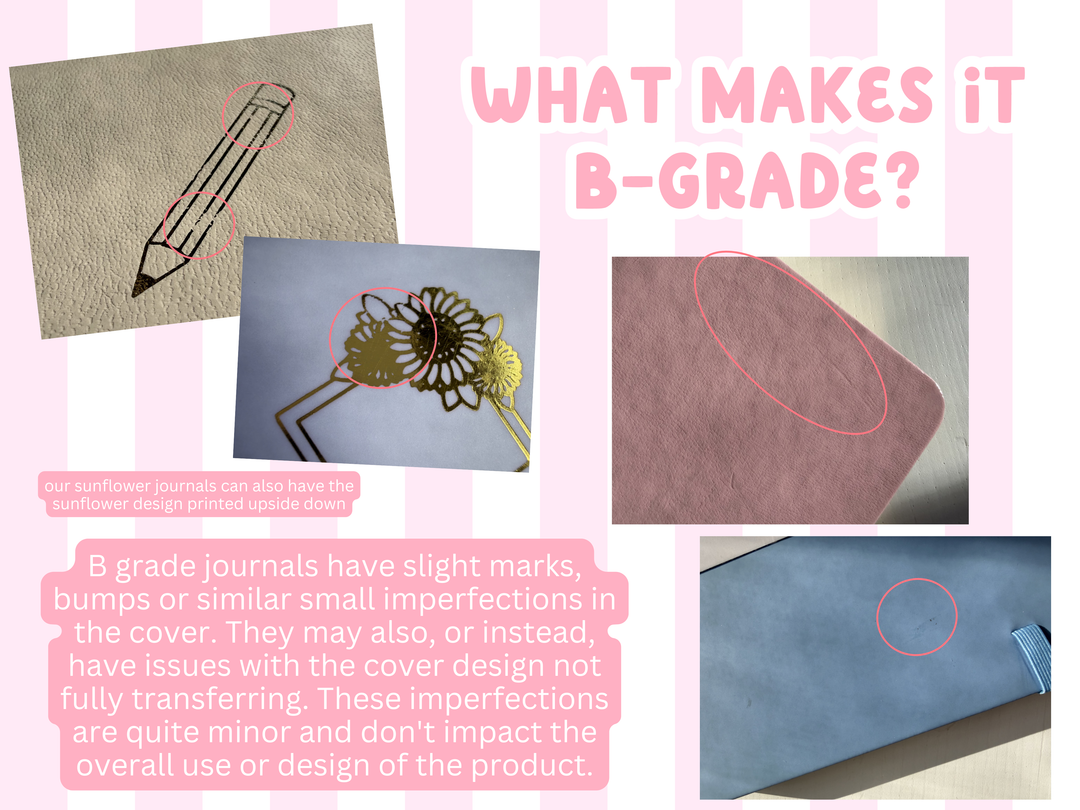 B Grade Sunflower Polaroid Journal