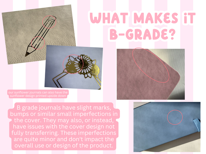 B Grade Sunflower Polaroid Journal