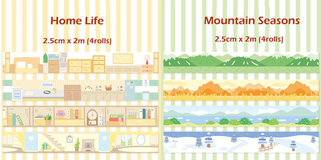 Backdrop Washi Tapes