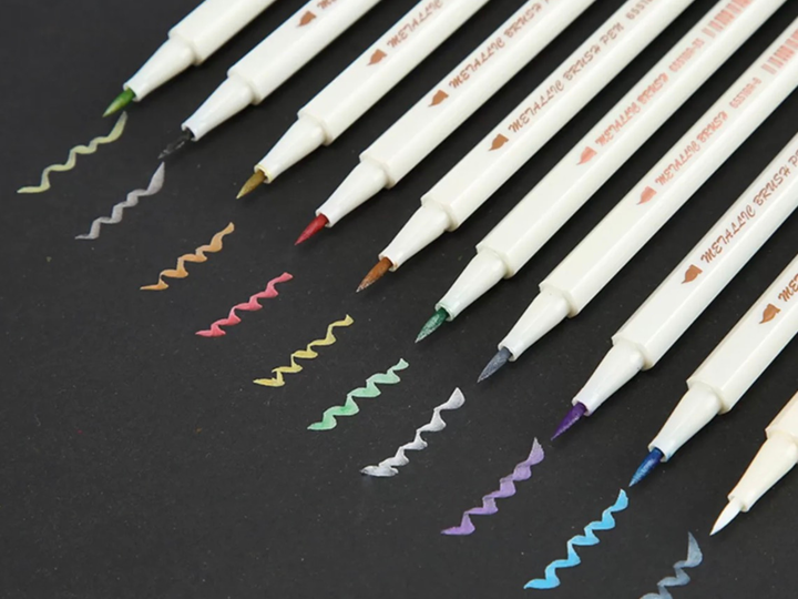 Metallic Brush Pens