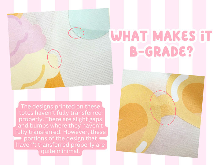 B Grade Summer Fun Recycled Tote Bag