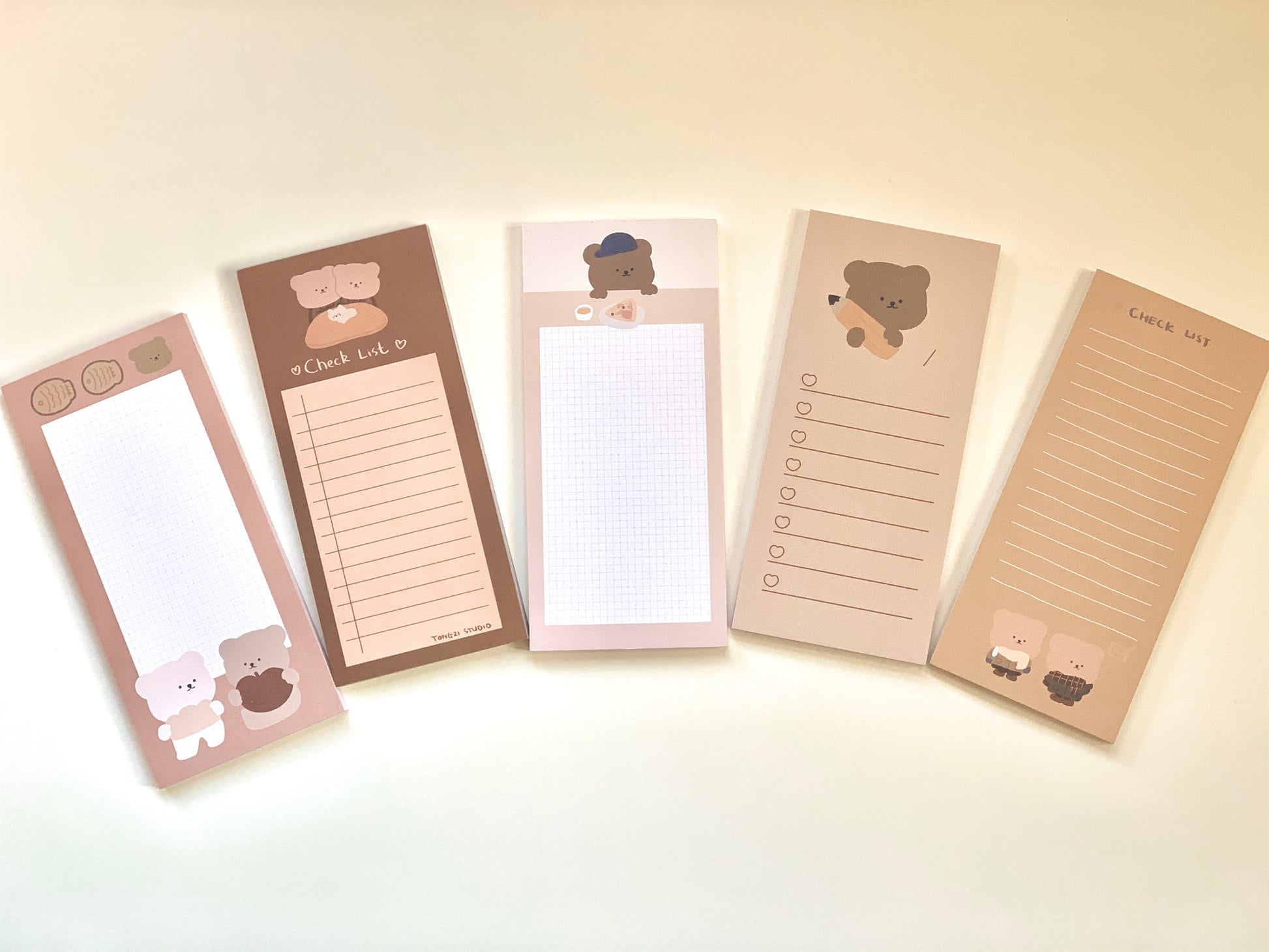 Kawaii Bear Memo Pads
