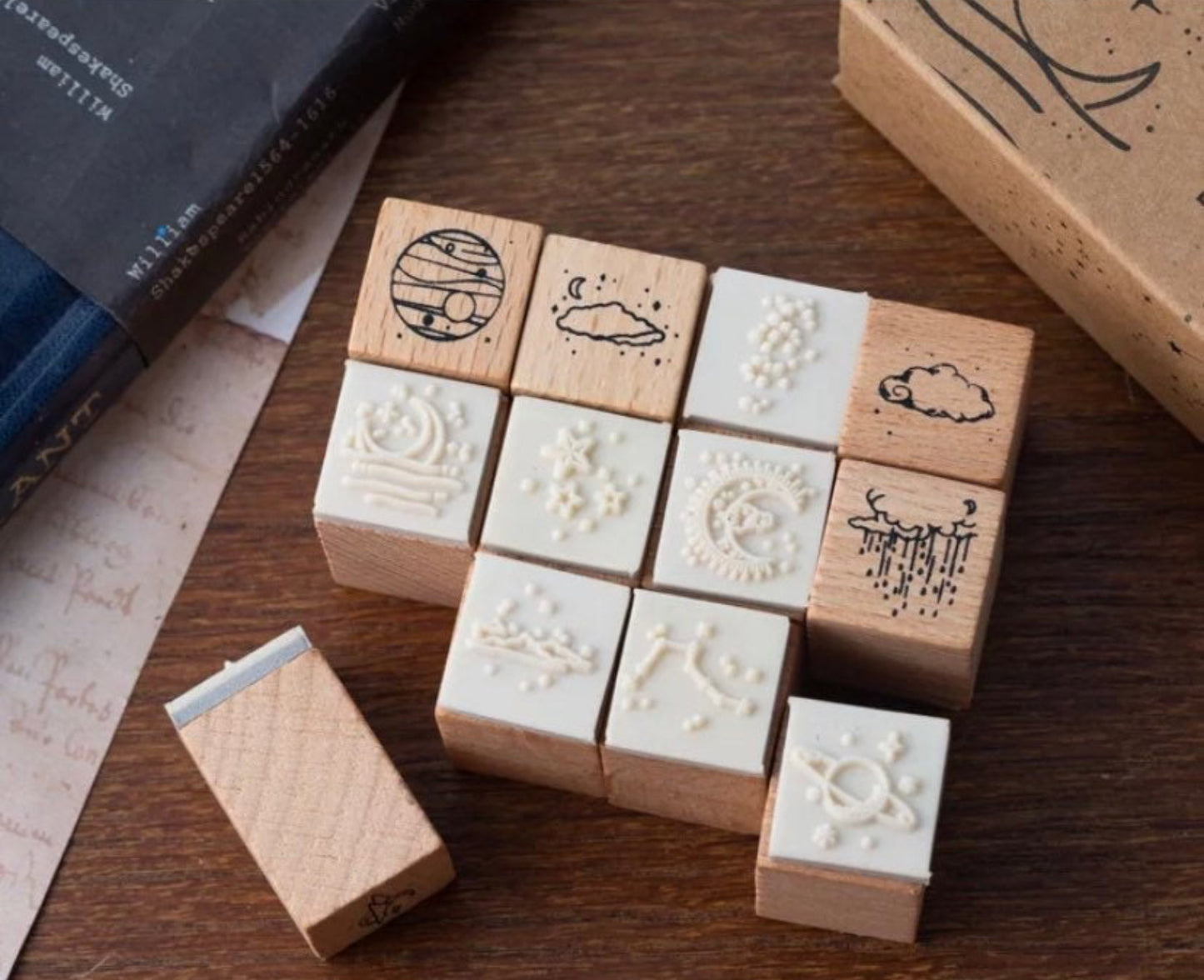 Moon and Celestial Stamp Set