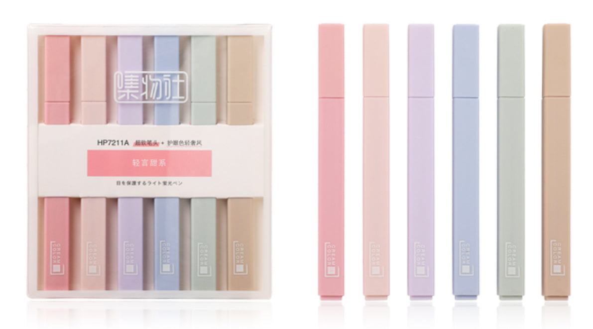 Coral & Ink’s muted pastel highlighter pens 