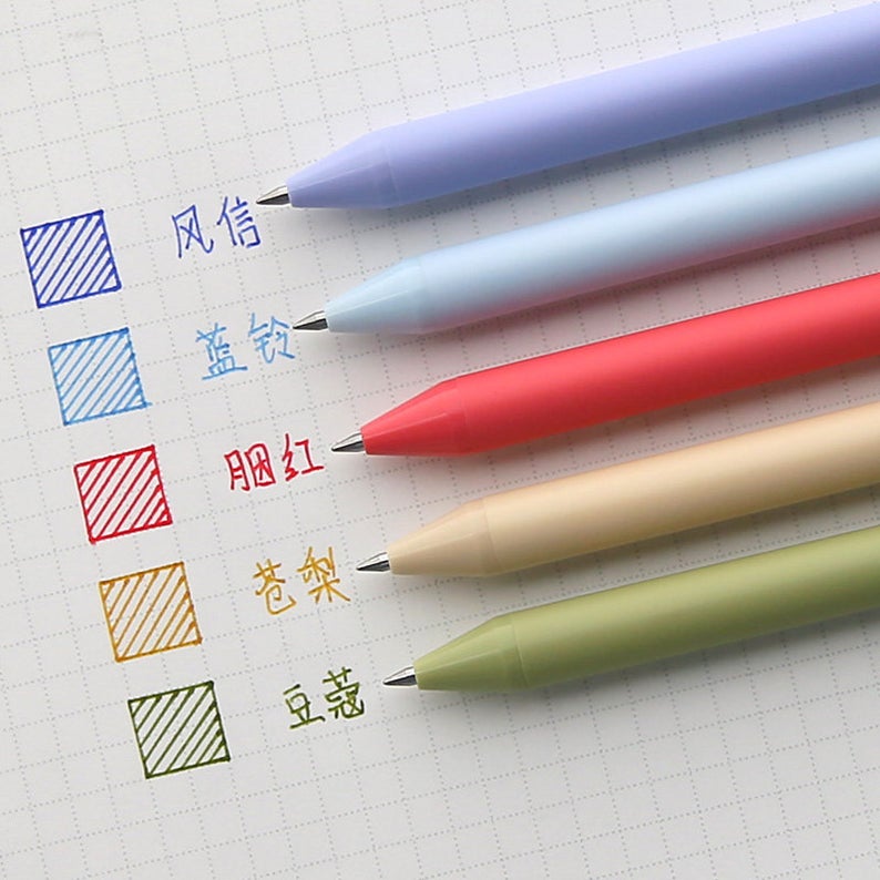 Kaco coloured retractable gel pens