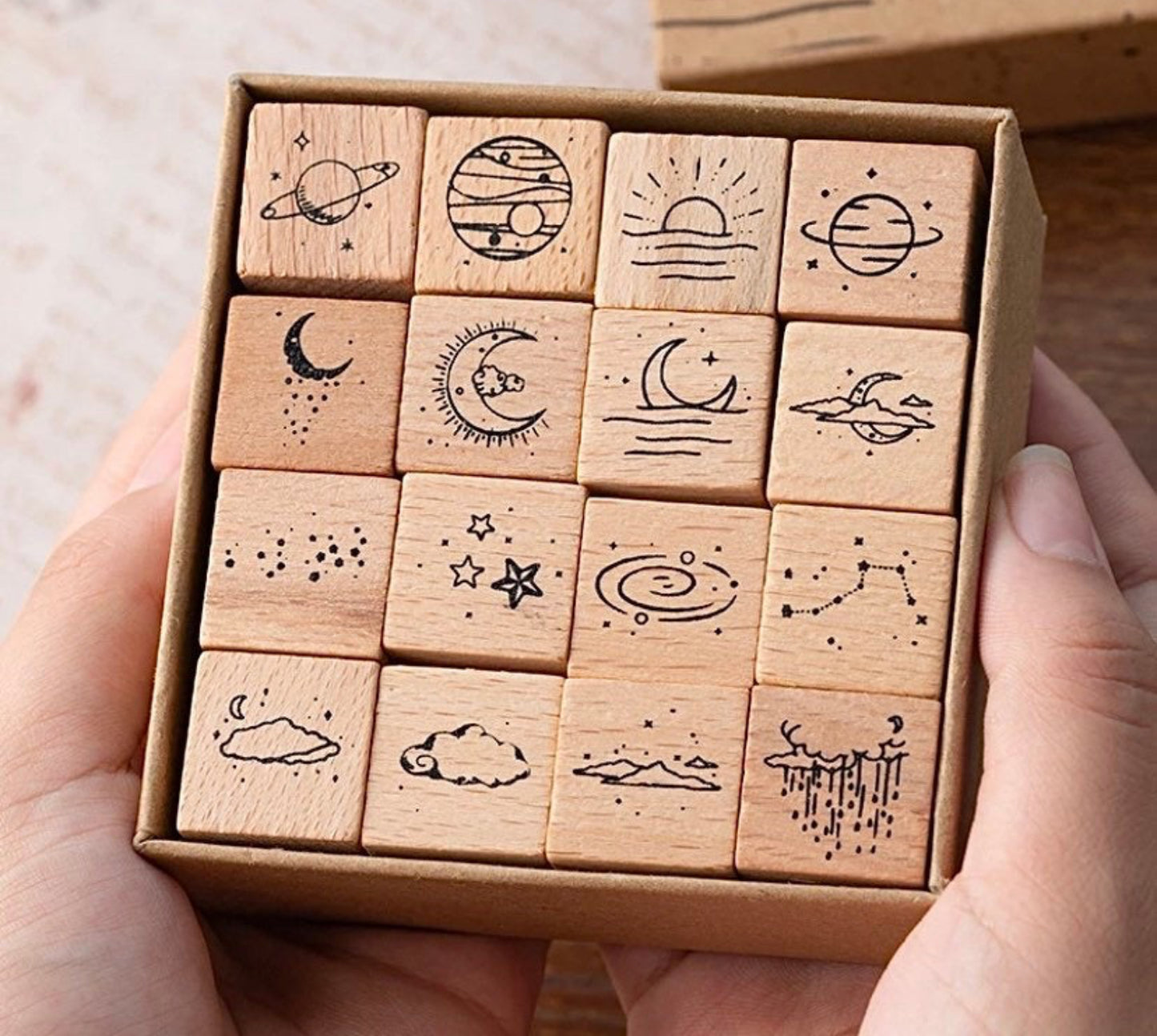 Moon and Celestial Stamp Set