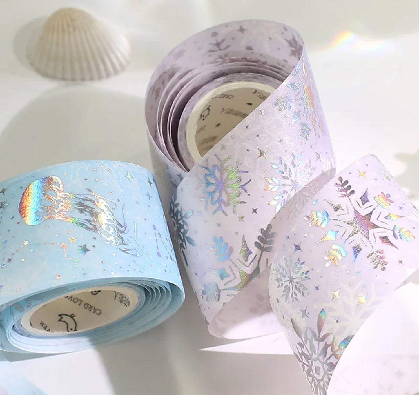 Aesthetic Holographic Washi Tapes