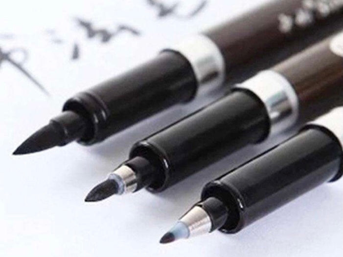 Set of 3 Japanese calligraphy pens