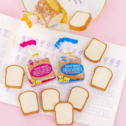 Toast Erasers Set