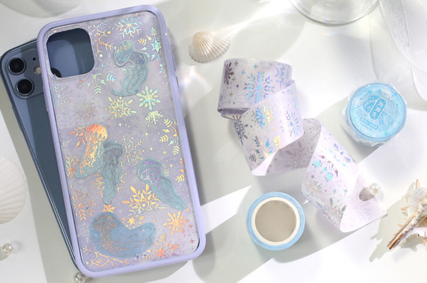  Holographic Washi Tapes mobile cover