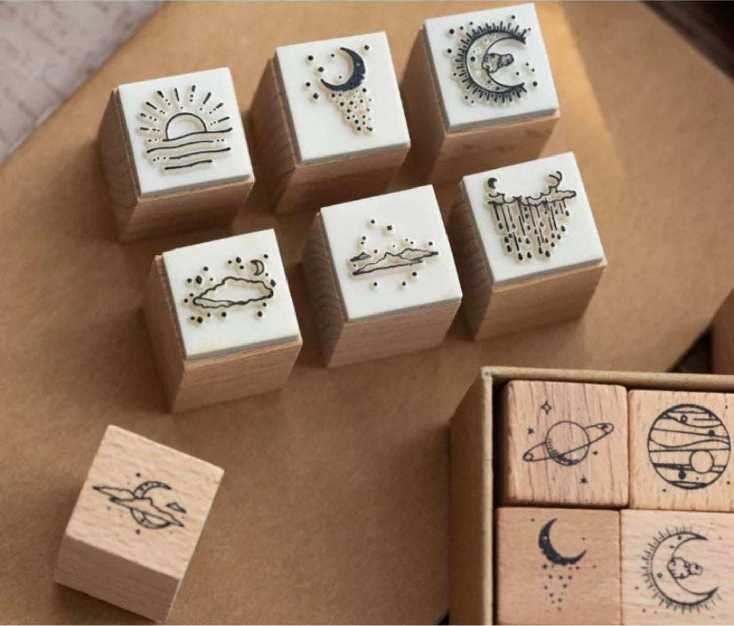 Moon and Celestial Stamp Set