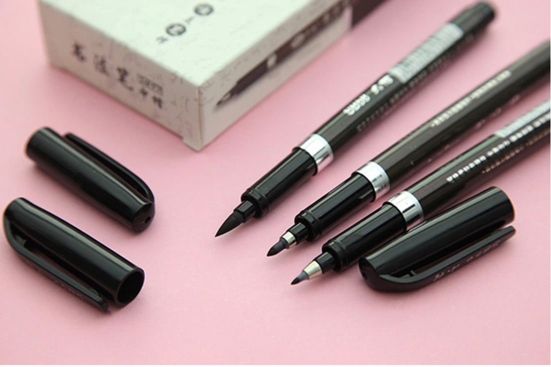 Set of 3 Japanese calligraphy pens