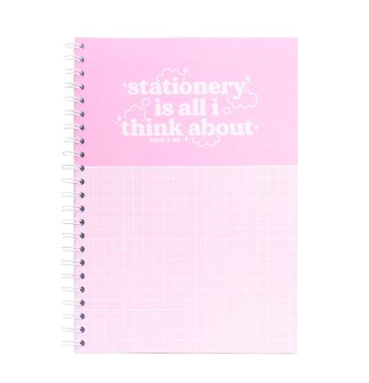 A4 Stationery Is All I Think About Lined Notebooks