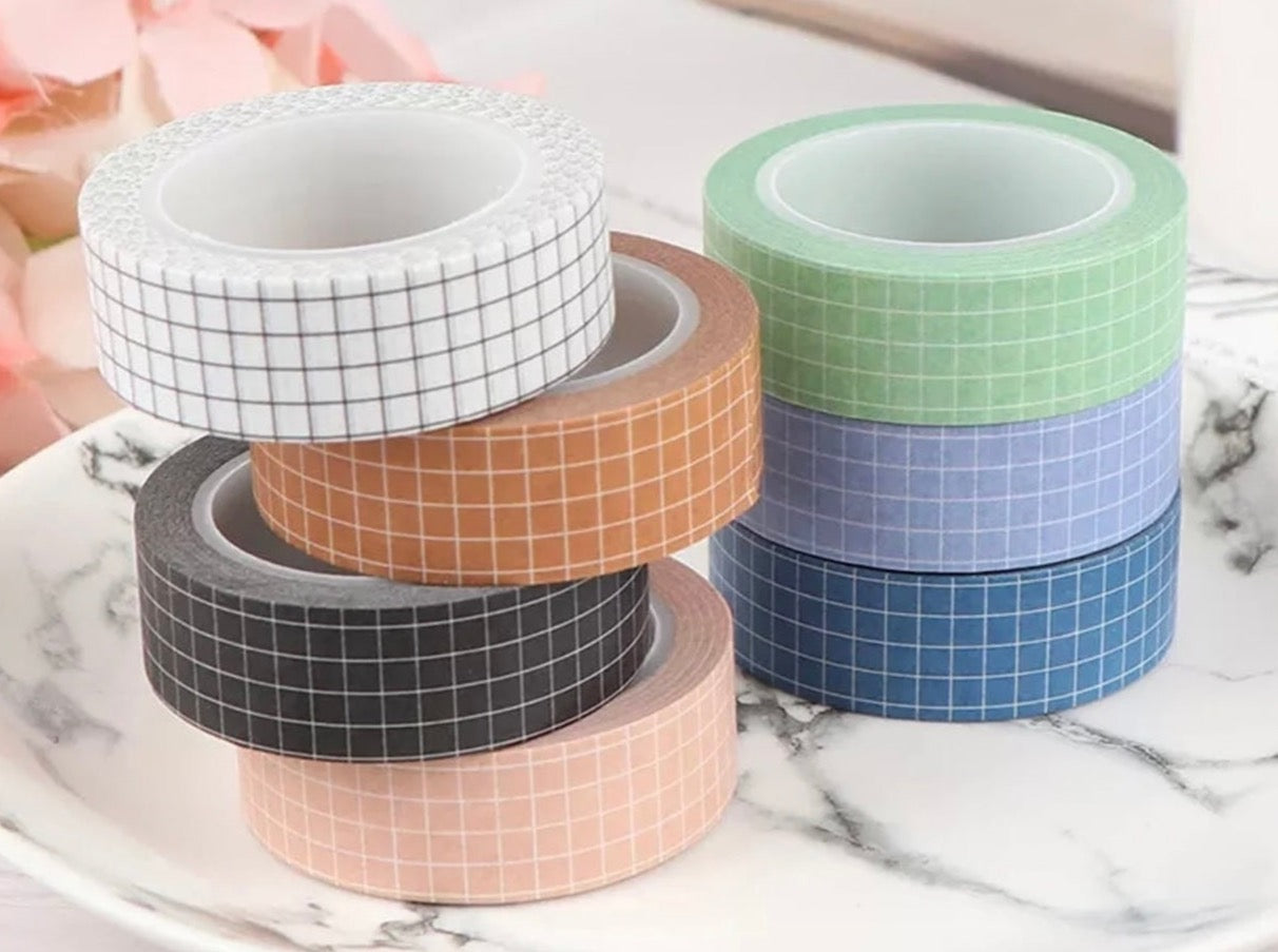 Grid Washi Tape different colours