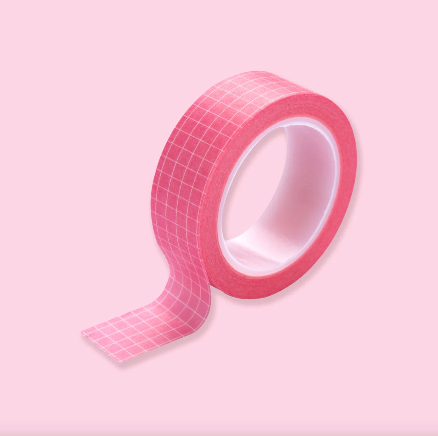 pink Grid Washi Tape