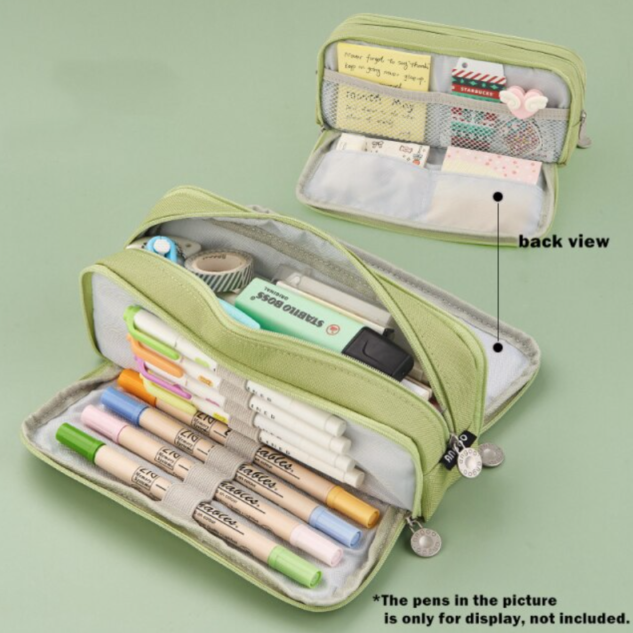 Pencil box with discount compartments