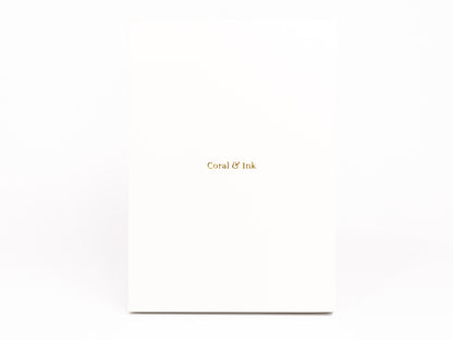 Snowflake Polaroid A5 Black Page Dot Grid Journal